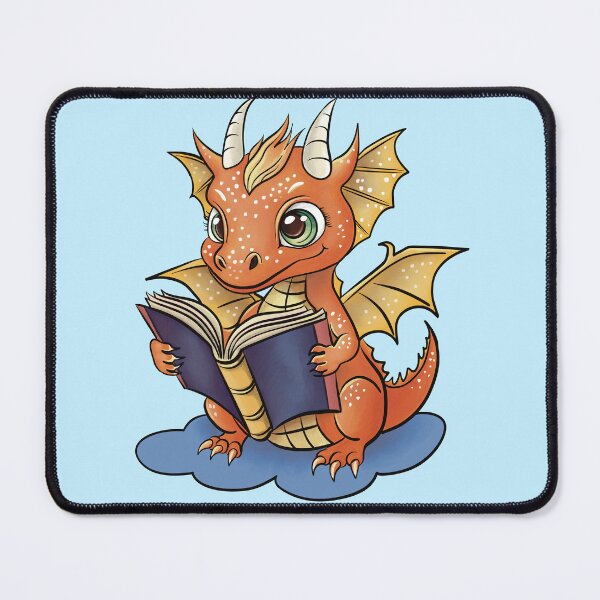 Item preview, Baby dragon with a book designed and sold by AngeMNunez.