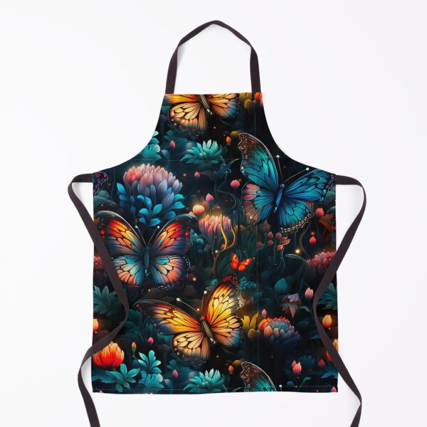 Item preview, Butterfly Night Light Garden Fantasy Floal Print designed and sold by FoxTreeDesign.