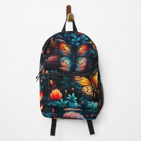 Item preview, Butterfly Night Light Garden Fantasy Floal Print designed and sold by FoxTreeDesign.