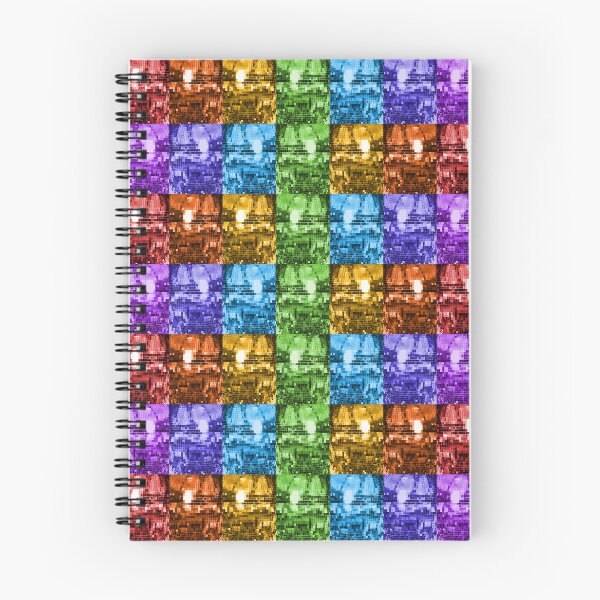 Item preview, Repeating Rainbow Disco Ball 1970s Pattern  designed and sold by Deborah Camp.
