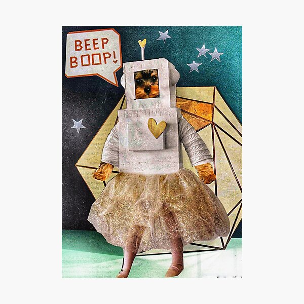 Item preview, Yorkshire Terrier Dog Portrait - ‘Ricky’s Girlfriend in Outer Space’ designed and sold by Nikki Fortuin Arts & Crafts.