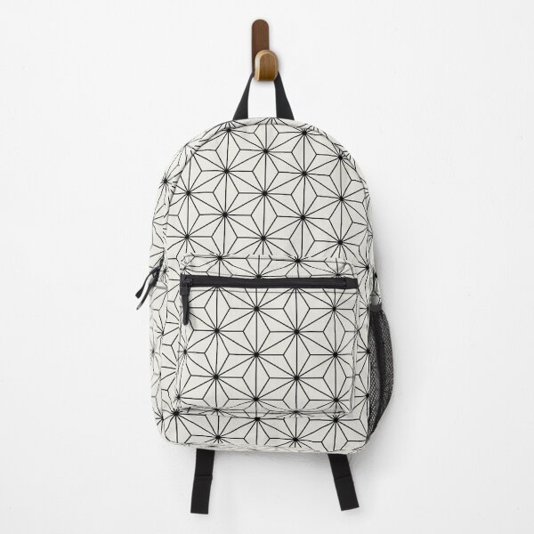 Item preview, Japanese abstract Asanoha pattern, black designed and sold by patterncrow.