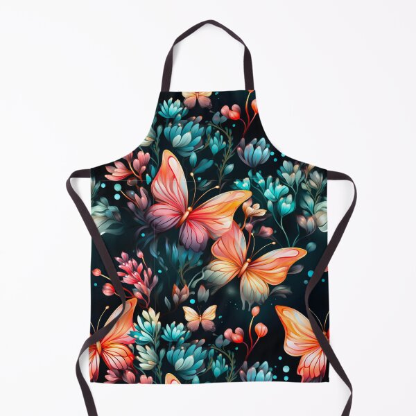 Item preview, Butterfly Peachy Pink Garden Floral Print designed and sold by FoxTreeDesign.