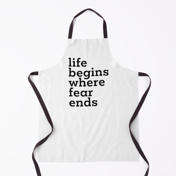 Item preview, Life Begins Where Fear Ends designed and sold by CreateHappy.