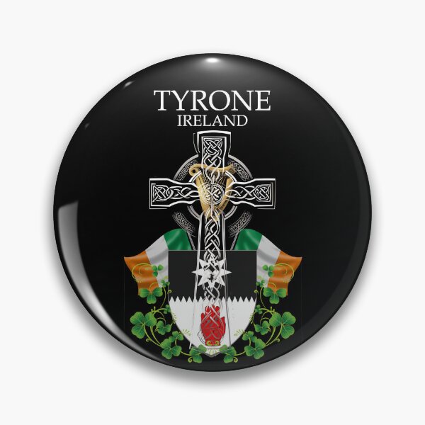 Item preview, ✅ Tyrone Ireland Irish Celtic Cross & Crest designed and sold by REAL IRISH GIFTS.