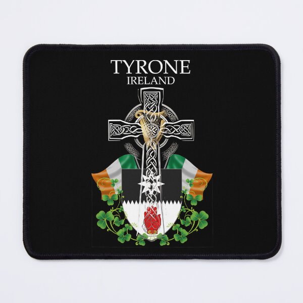 Item preview, ✅ Tyrone Ireland Irish Celtic Cross & Crest designed and sold by REAL IRISH GIFTS.