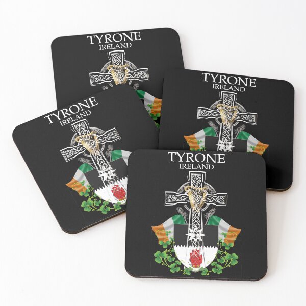 Item preview, ✅ Tyrone Ireland Irish Celtic Cross & Crest designed and sold by REAL IRISH GIFTS.