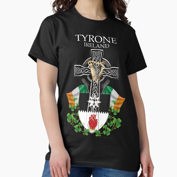 Item preview, ✅ Tyrone Ireland Irish Celtic Cross & Crest designed and sold by REAL IRISH GIFTS.