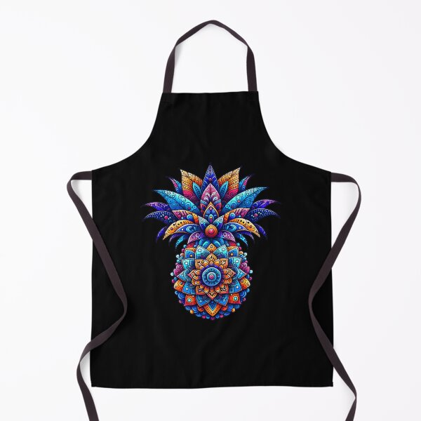 Item preview, Psychedelic Mandala Pineapple Artwork - Vibrant Tropical Fruit Illustration designed and sold by Pati-Design.
