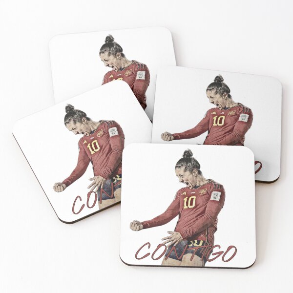 Item preview, Jenni Hermoso Contigo Poster / Jenni Hermoso / Spanish National Team / Contigo designed and sold by Sportslista.
