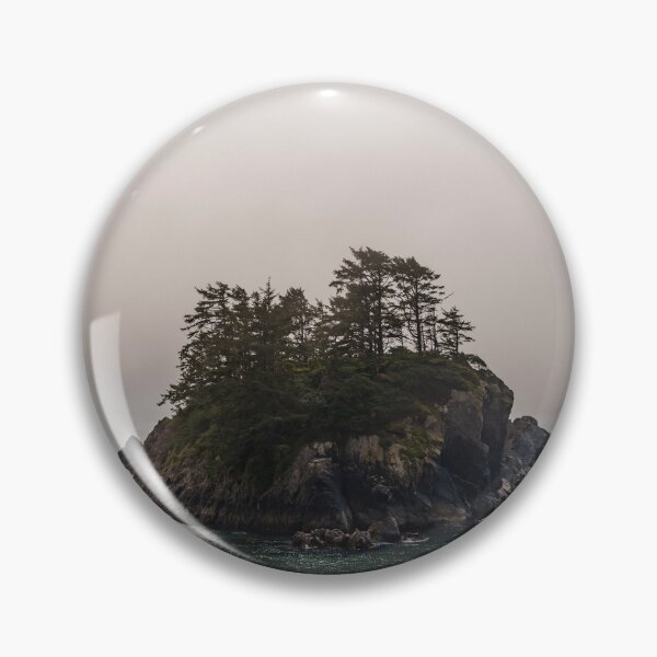 Item preview, A small island in the foggy Pacific - photo designed and sold by CineWanderlust.