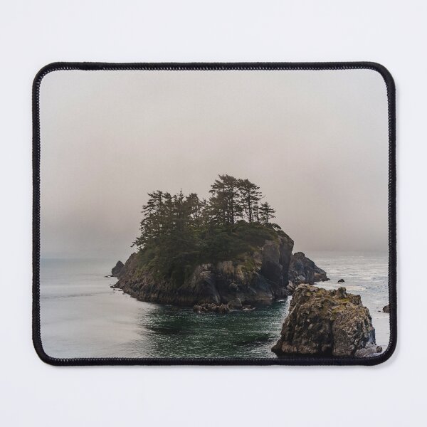 Item preview, A small island in the foggy Pacific - photo designed and sold by CineWanderlust.