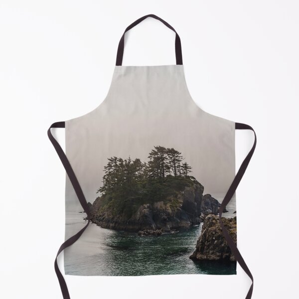 Item preview, A small island in the foggy Pacific - photo designed and sold by CineWanderlust.