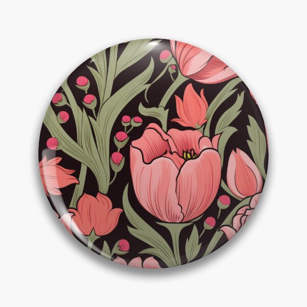 Artikelvorschau, romantic pink floral pattern entworfen und verkauft von darkartsflowers.