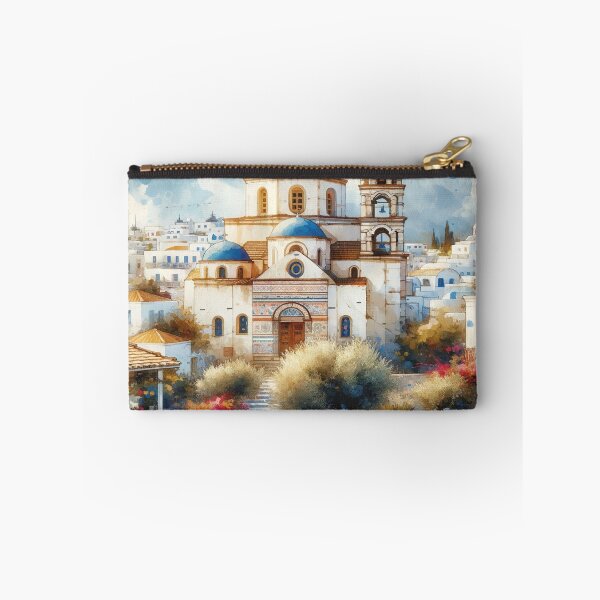 Item preview, Tranquil Greek Church Art designed and sold by glowarya.