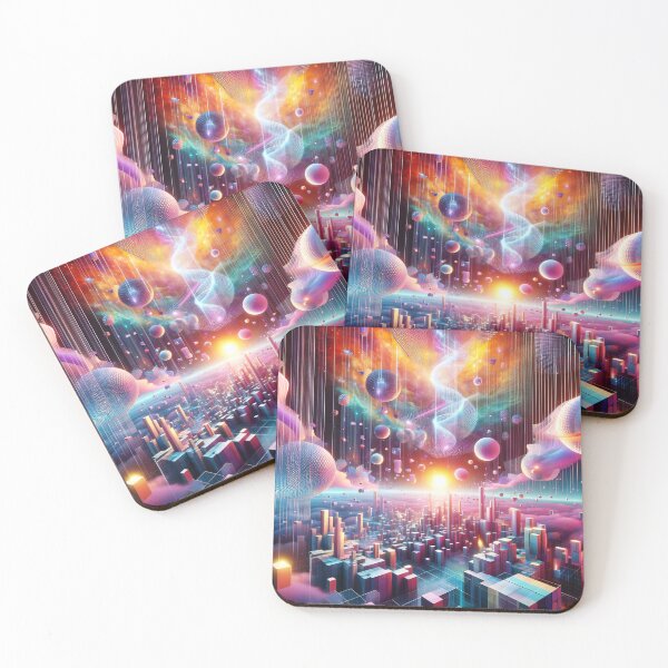 Item preview, Cosmic Dreamscape: A Digital Utopia Above the Clouds designed and sold by ArtComixHaven.