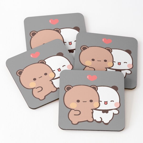 Item preview, DuDu Bear and BuBu Panda chilling out together ❤️ designed and sold by Pandety.