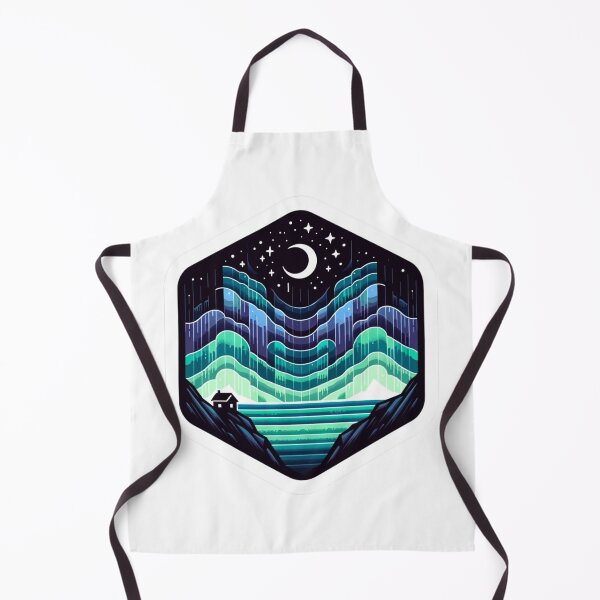 Item preview, Enchanted Night Mountain Cabin Badge designed and sold by YegMark.