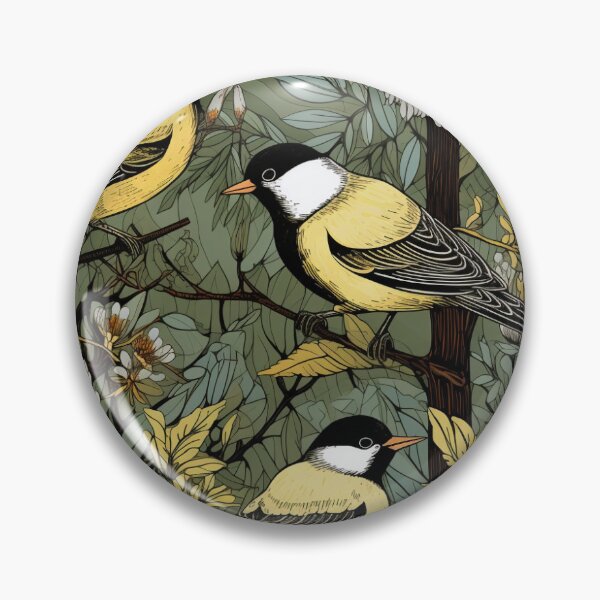 Artikelvorschau, birds and flowers in trees entworfen und verkauft von darkartsflowers.