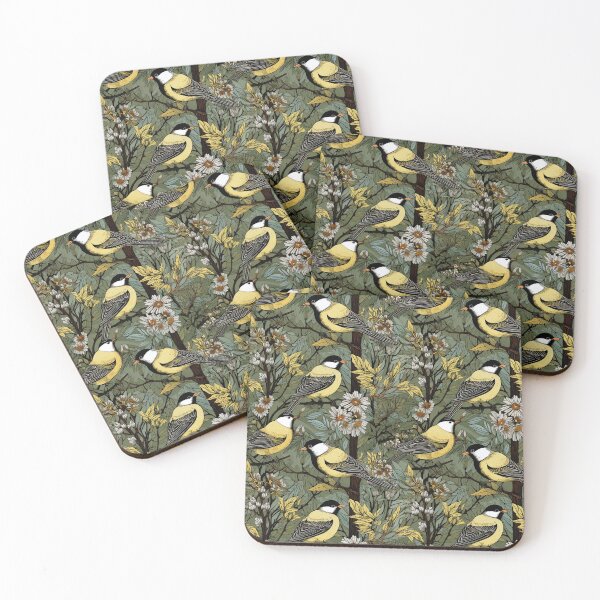 Artikelvorschau, birds and flowers in trees entworfen und verkauft von darkartsflowers.