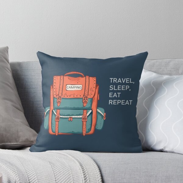 Item preview, Travel, Sleep, Eat Repeat Backpack designed and sold by sakurashorty.