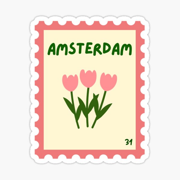 Item preview, Amsterdam Stamp designed and sold by GrrTigerDesigns.