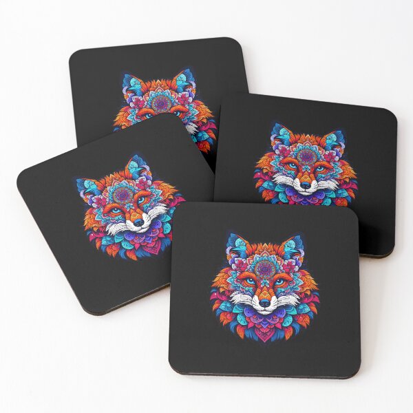 Item preview, Mandala Fox Art - Enchanting Spiritual Animal Design designed and sold by Pati-Design.