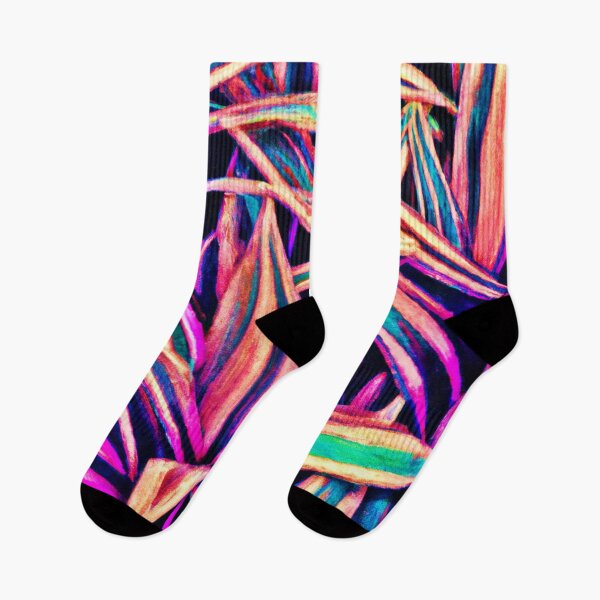 Item preview, Neon Leaf Patterns Unveiled designed and sold by Health And Fitness Posts e-Store.