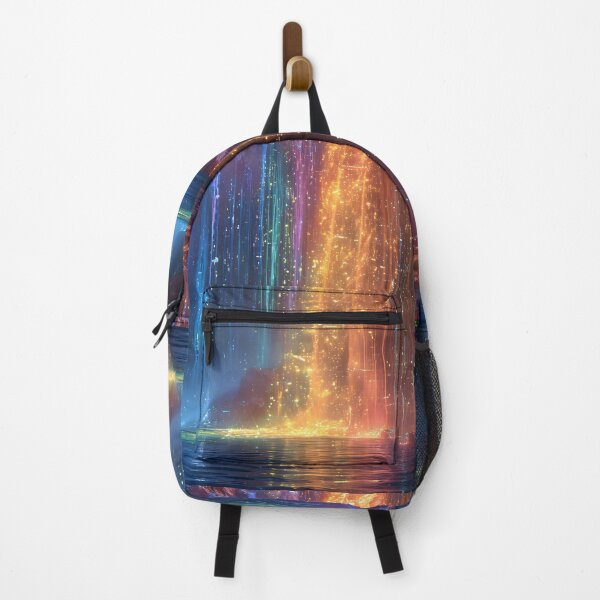 Item preview, Cascading Radiance: Holographic Waterfall Wonder designed and sold by AI-Only Creations.