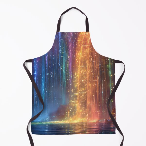 Item preview, Cascading Radiance: Holographic Waterfall Wonder designed and sold by AI-Only Creations.
