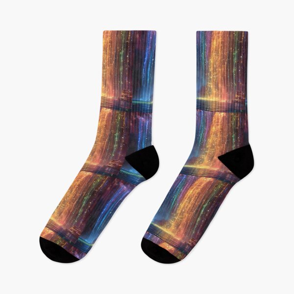 Item preview, Cascading Radiance: Holographic Waterfall Wonder designed and sold by AI-Only Creations.