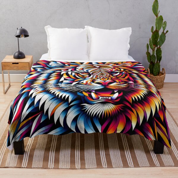 Item preview, Regal Roar: Tiger's Majesty in Prism Splendor designed and sold by ArtComixHaven.