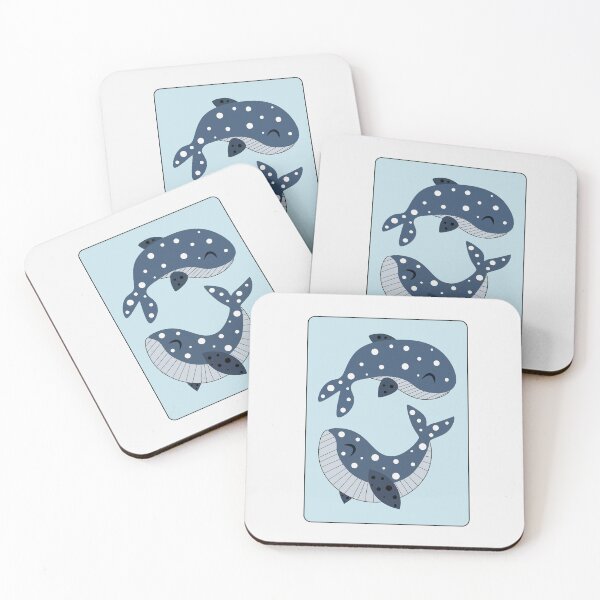 Item preview, Blue Whales Swimming designed and sold by ByBudu.