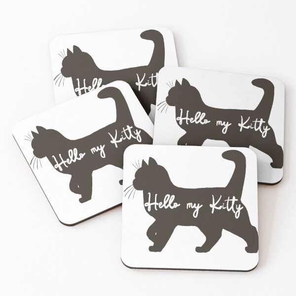 Item preview, gato con la inscripción Hola mi gatito designed and sold by AlexKulix.