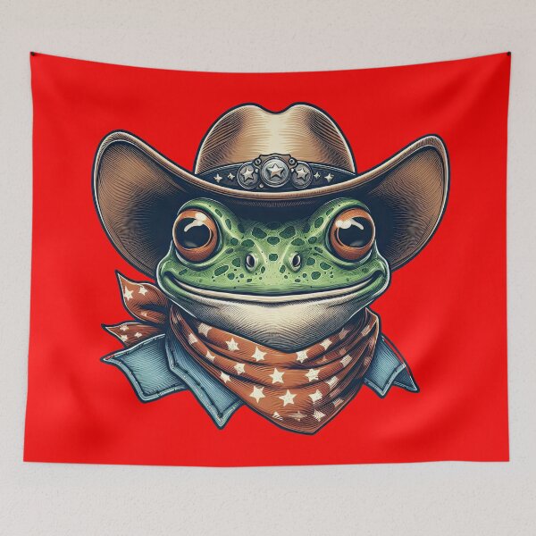 Item preview, Cowboy Funky Frogs designed and sold by joyfulcow.