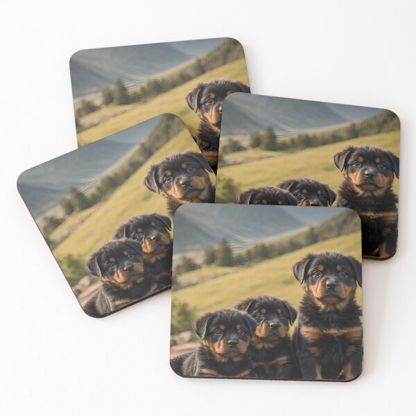 Item preview, Rottweiler puppies in the mountains designed and sold by Proren.