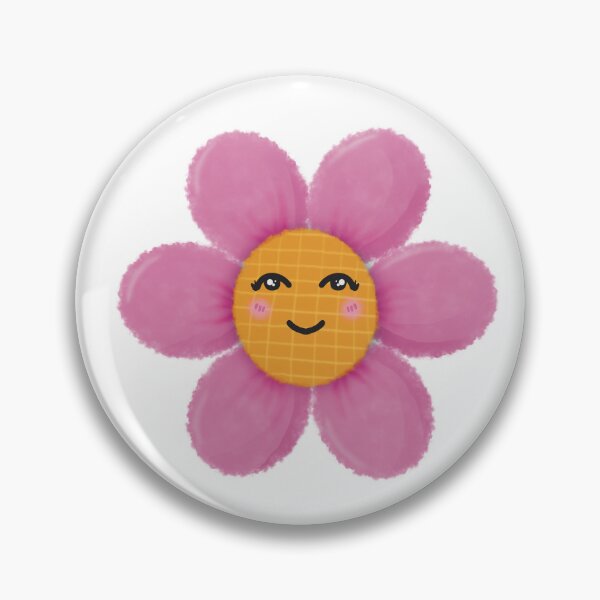 Item preview, Cute smiling pinky flower watercolor  designed and sold by LillyTy.