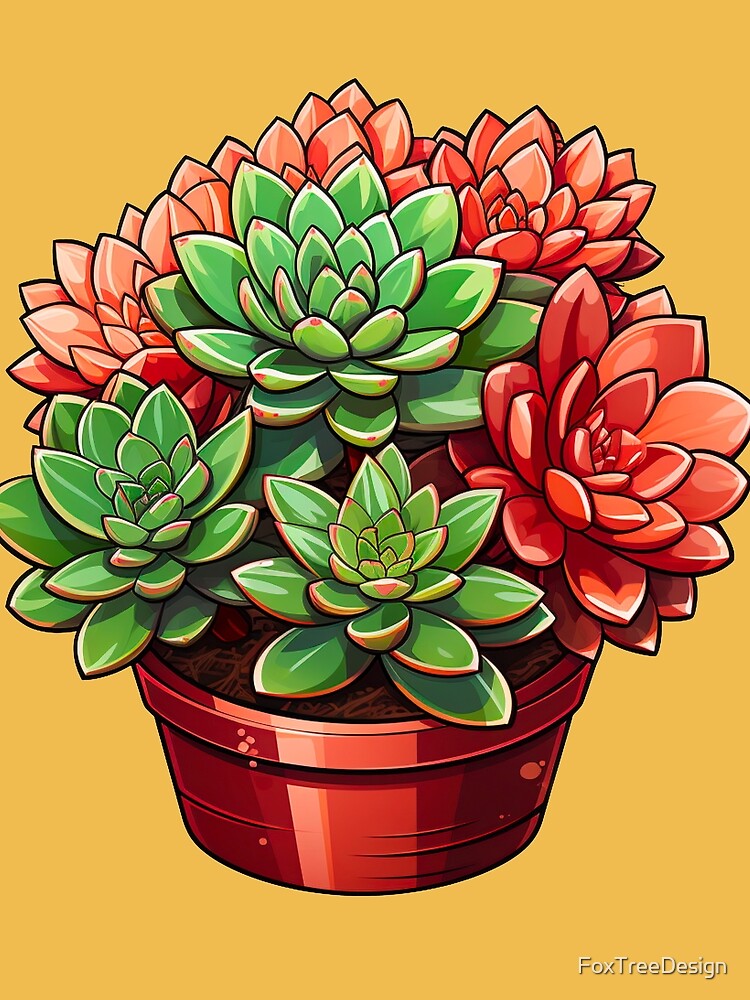 Thumbnail 3 of 3, Scarf, Succulent Plant Pot 5 designed and sold by FoxTreeDesign.