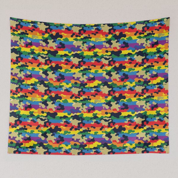 Item preview, Rainbow camouflage for celebrating Pride designed and sold by theted4.