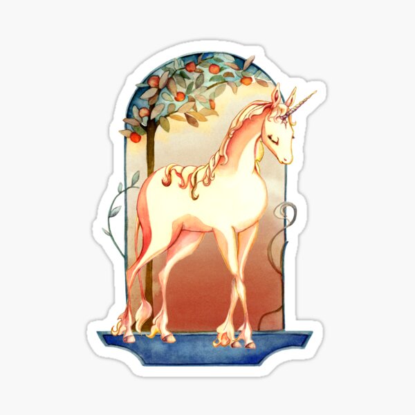 Item preview, The Last Unicorn Under A Sunlit Tree designed and sold by Miriam Steinau.