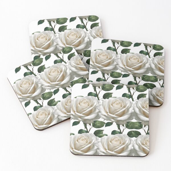 Item preview, White Roses Pattern Design designed and sold by signshirtz.