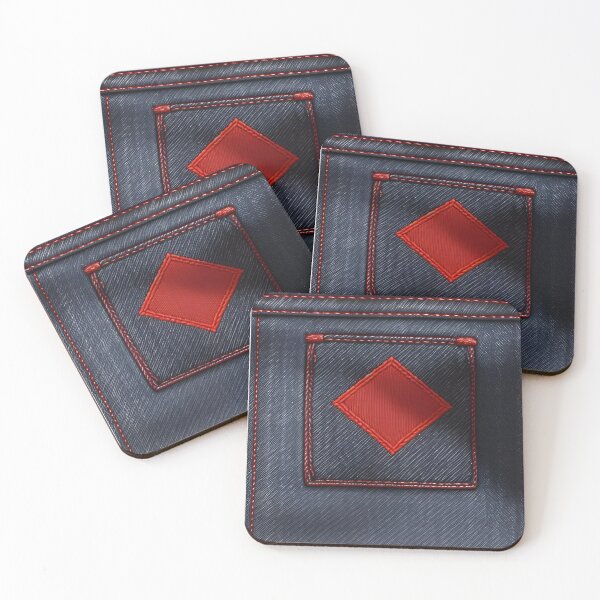 Item preview, Jeans clothes, Red embroidered jeans 10 designed and sold by Kader101.