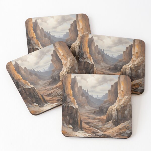 Item preview, A rocky gorge with a river, vintage oil painting designed and sold by CreativeSparkzz.