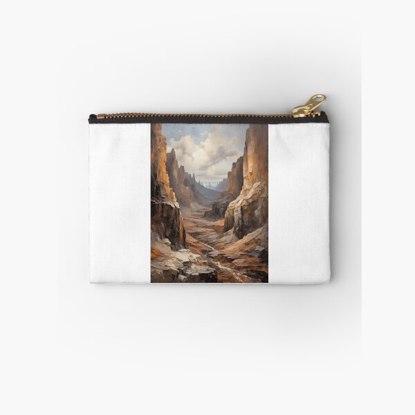Item preview, A rocky gorge with a river, vintage oil painting designed and sold by CreativeSparkzz.