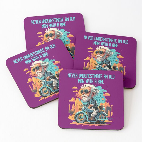 Item preview,   Never Underestimate An Old Man With A Bike designed and sold by box-artshop.
