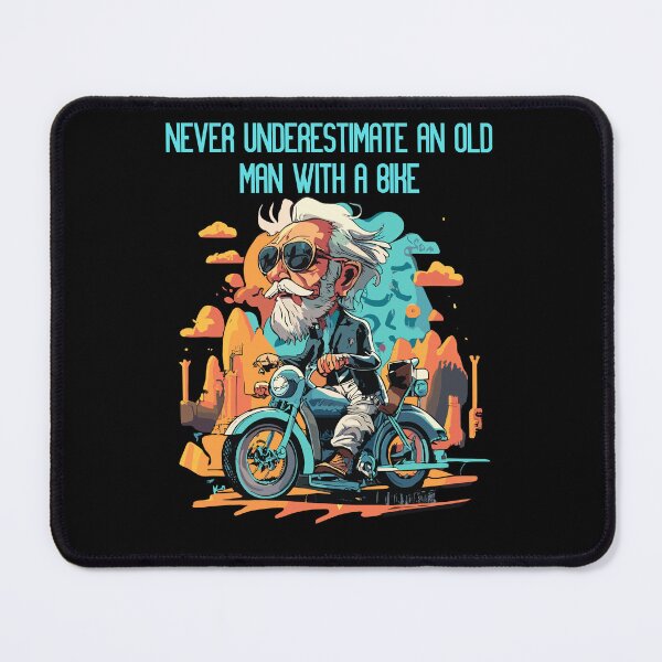 Item preview,   Never Underestimate An Old Man With A Bike designed and sold by box-artshop.