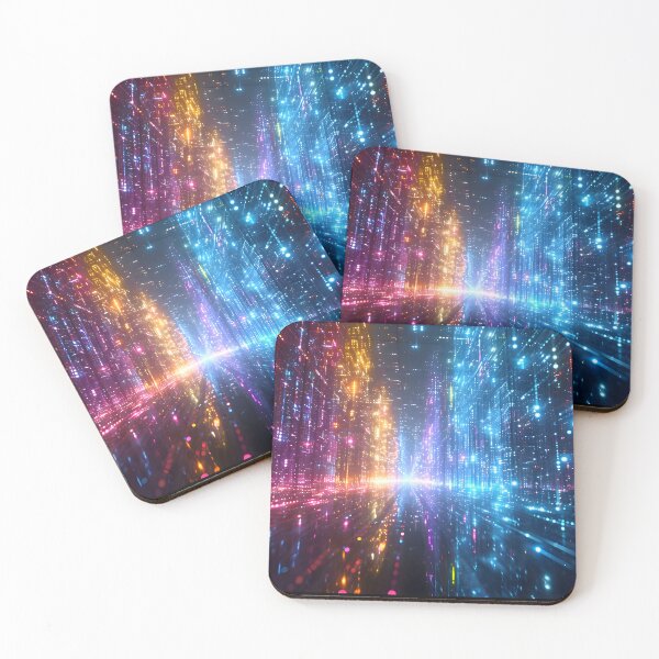 Item preview, Metropolitan Dreams: Holographic Cityscape Illusion designed and sold by AI-Only Creations.