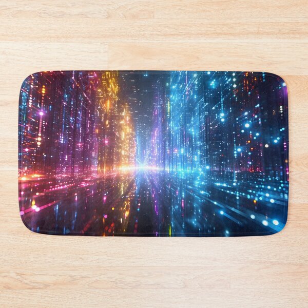 Item preview, Metropolitan Dreams: Holographic Cityscape Illusion designed and sold by AI-Only Creations.