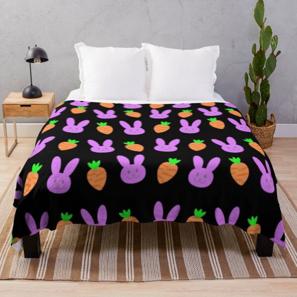 Item preview, Bunnies and Carrots Black designed and sold by ArashiiGames.