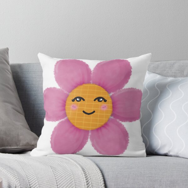 Item preview, Cute smiling pinky flower watercolor  designed and sold by LillyTy.